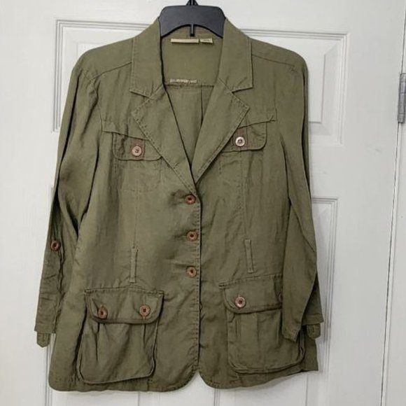 DKNY JEANS Linen Jacket - Picture 3 of 6